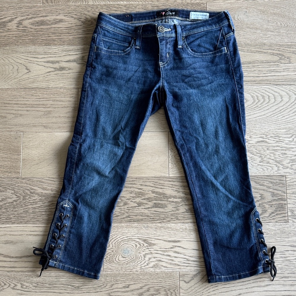 Guess Capri Blue Jeans Lace-Up US27